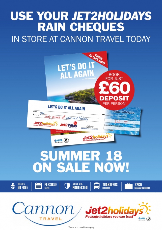 Jet2Holidays Rainchecker Promotion